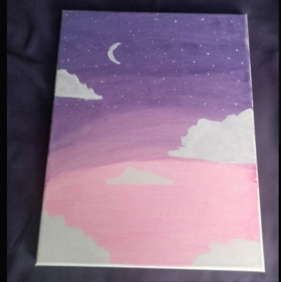 Dreamy Night Sky Canvas Art - Picture 3 of 3